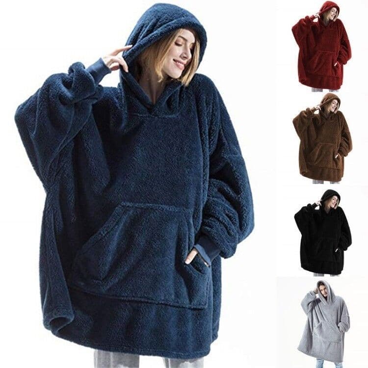 CozyShield Hooded Blanket Sweatshirt - Image 1