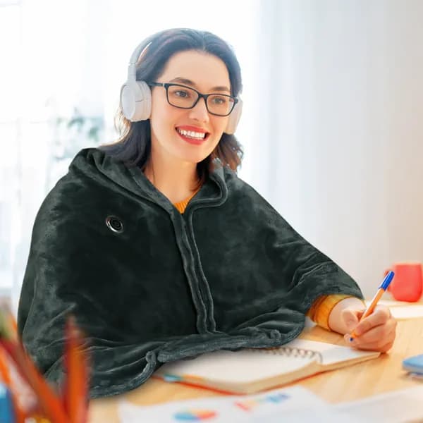 ThermalWrap USB Heated Poncho thumbnail 3